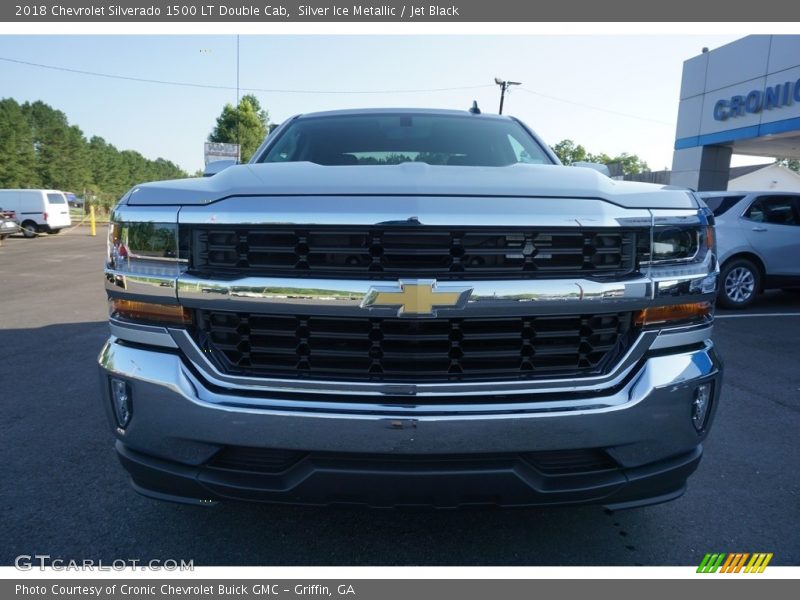 Silver Ice Metallic / Jet Black 2018 Chevrolet Silverado 1500 LT Double Cab