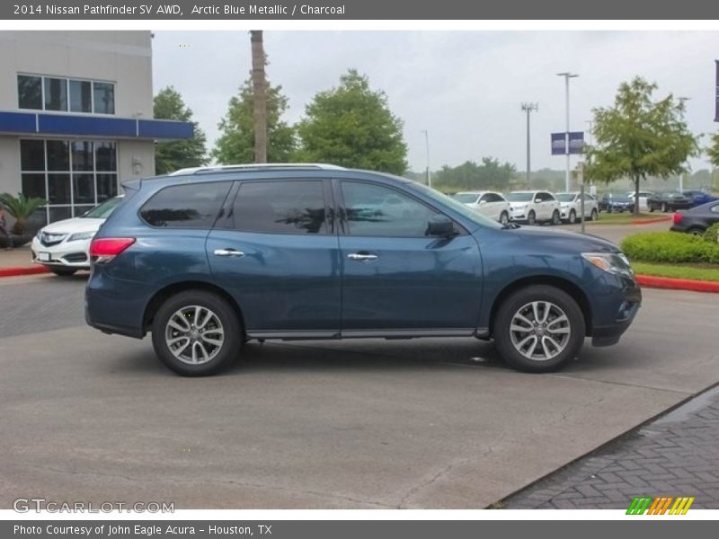 Arctic Blue Metallic / Charcoal 2014 Nissan Pathfinder SV AWD