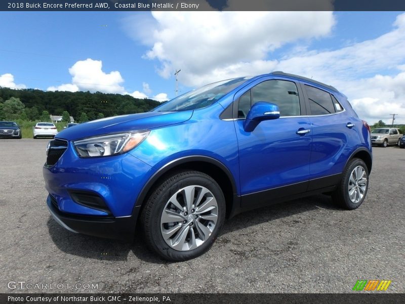 Coastal Blue Metallic / Ebony 2018 Buick Encore Preferred AWD