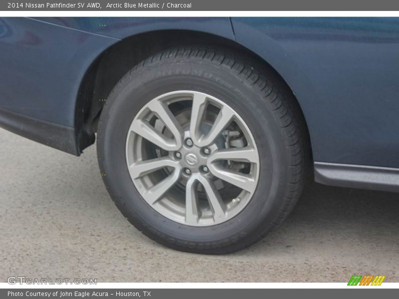 Arctic Blue Metallic / Charcoal 2014 Nissan Pathfinder SV AWD