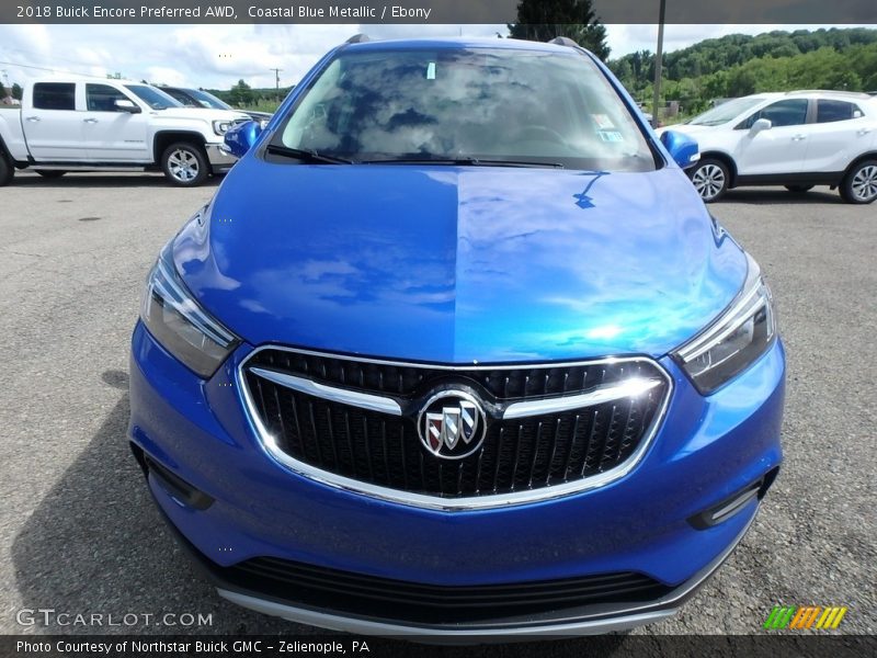 Coastal Blue Metallic / Ebony 2018 Buick Encore Preferred AWD