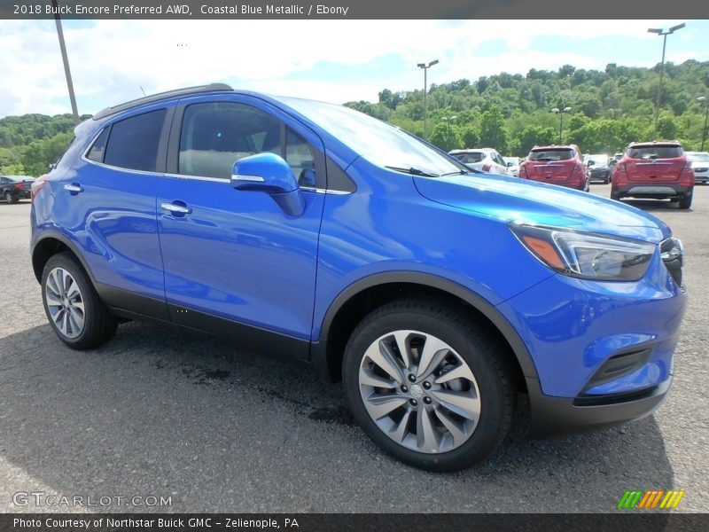Coastal Blue Metallic / Ebony 2018 Buick Encore Preferred AWD