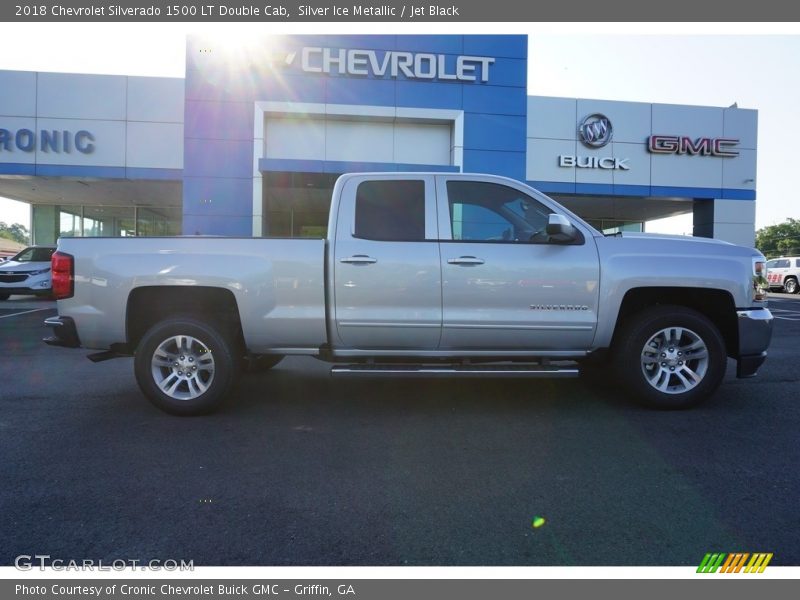 Silver Ice Metallic / Jet Black 2018 Chevrolet Silverado 1500 LT Double Cab