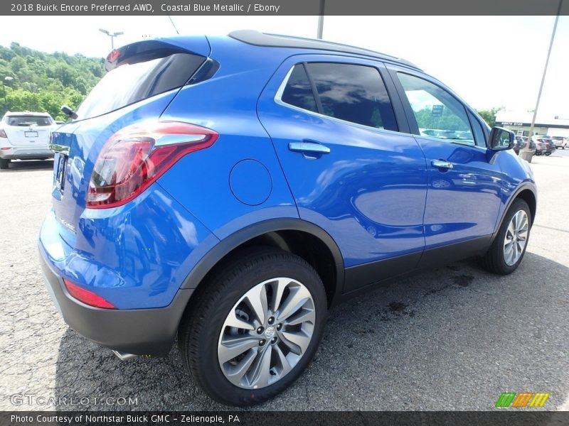 Coastal Blue Metallic / Ebony 2018 Buick Encore Preferred AWD
