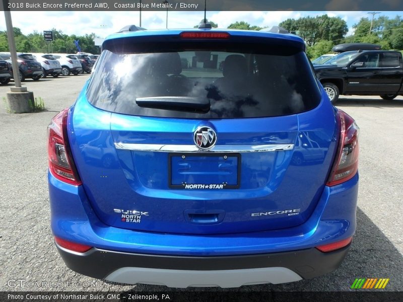 Coastal Blue Metallic / Ebony 2018 Buick Encore Preferred AWD