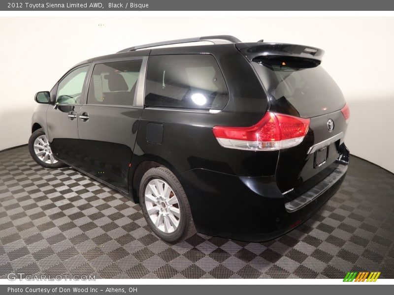 Black / Bisque 2012 Toyota Sienna Limited AWD