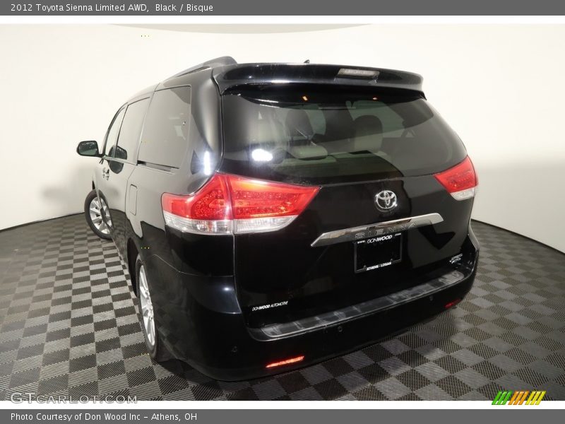 Black / Bisque 2012 Toyota Sienna Limited AWD