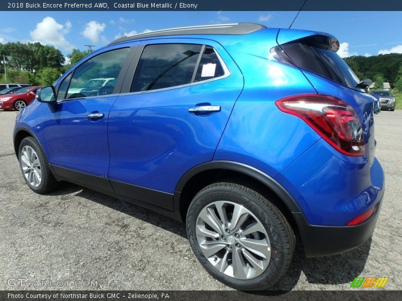 Coastal Blue Metallic / Ebony 2018 Buick Encore Preferred AWD