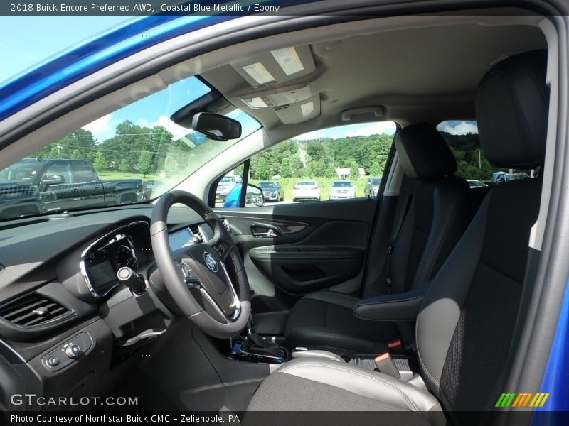 Coastal Blue Metallic / Ebony 2018 Buick Encore Preferred AWD