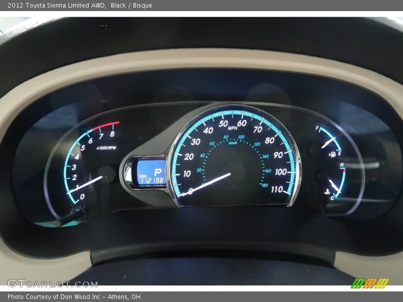 Black / Bisque 2012 Toyota Sienna Limited AWD