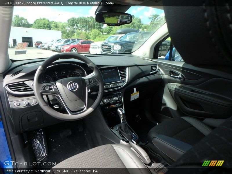 Coastal Blue Metallic / Ebony 2018 Buick Encore Preferred AWD
