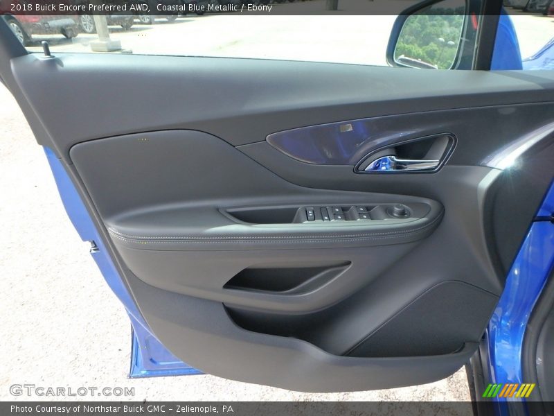 Coastal Blue Metallic / Ebony 2018 Buick Encore Preferred AWD