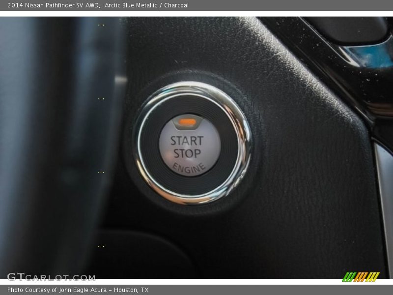 Arctic Blue Metallic / Charcoal 2014 Nissan Pathfinder SV AWD