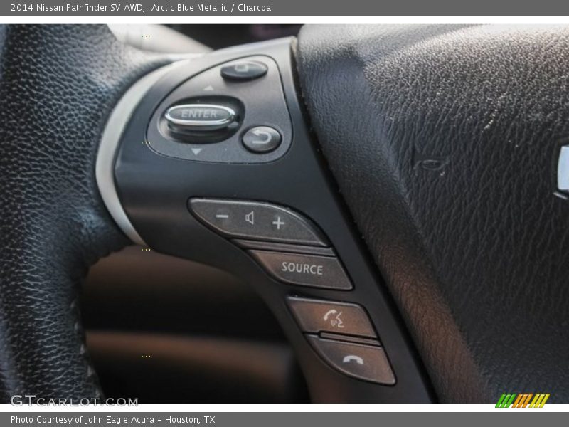 Arctic Blue Metallic / Charcoal 2014 Nissan Pathfinder SV AWD