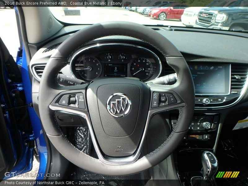 Coastal Blue Metallic / Ebony 2018 Buick Encore Preferred AWD