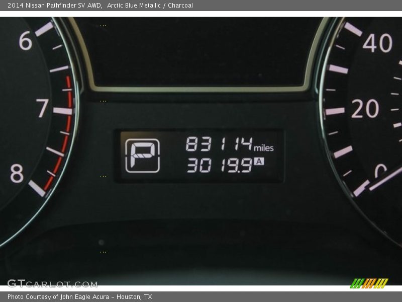 Arctic Blue Metallic / Charcoal 2014 Nissan Pathfinder SV AWD