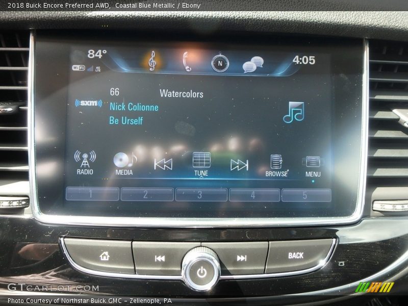 Coastal Blue Metallic / Ebony 2018 Buick Encore Preferred AWD