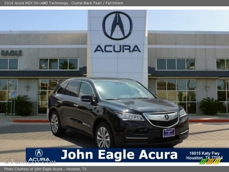 Crystal Black Pearl / Parchment 2016 Acura MDX SH-AWD Technology