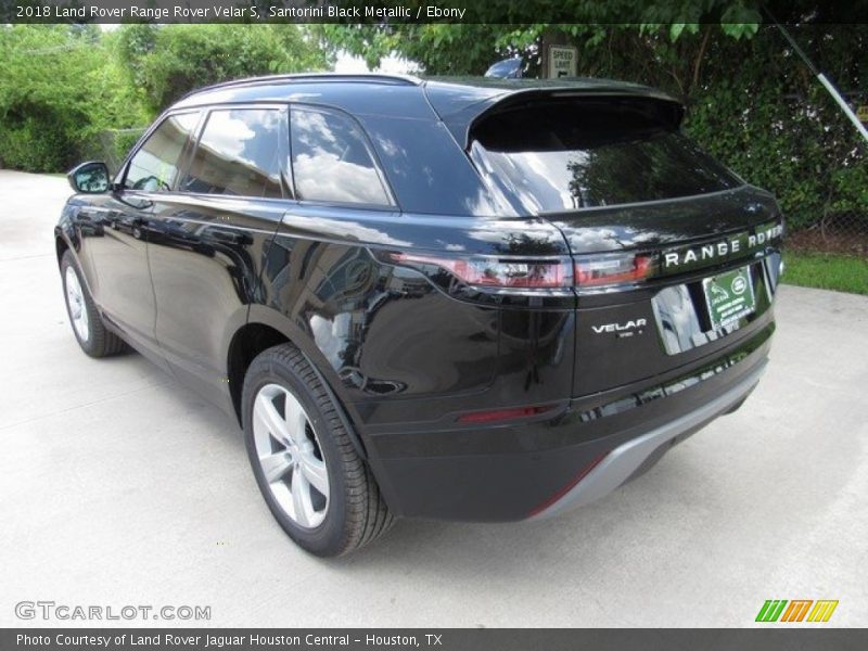 Santorini Black Metallic / Ebony 2018 Land Rover Range Rover Velar S