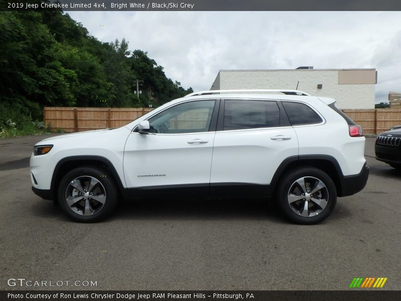 Bright White / Black/Ski Grey 2019 Jeep Cherokee Limited 4x4