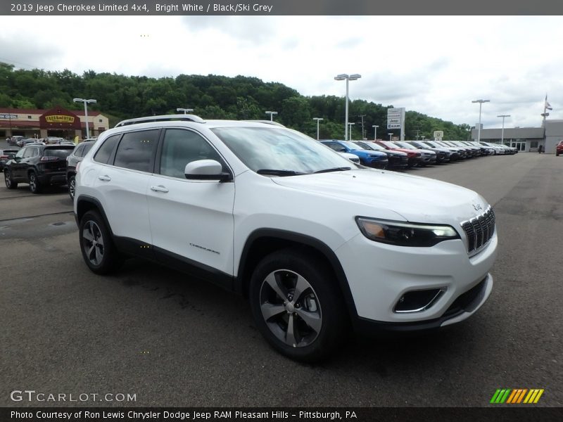 Bright White / Black/Ski Grey 2019 Jeep Cherokee Limited 4x4