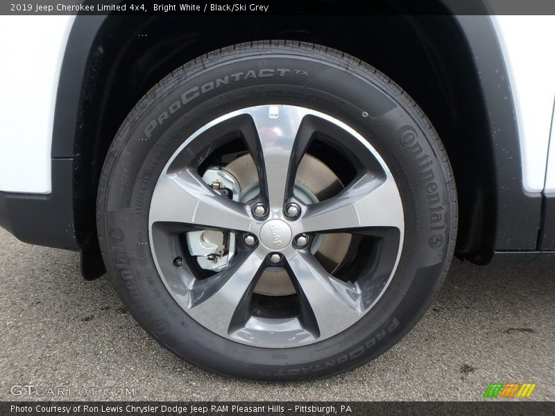 Bright White / Black/Ski Grey 2019 Jeep Cherokee Limited 4x4