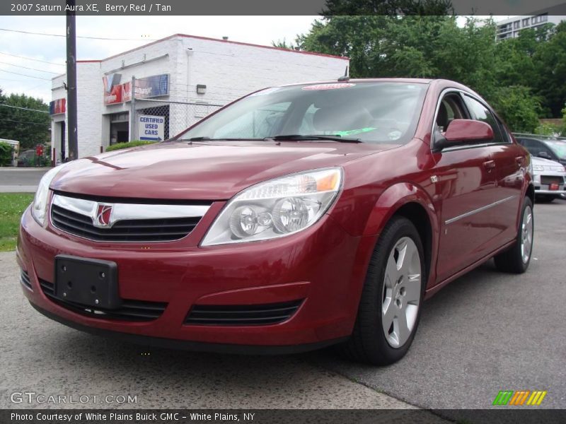 Berry Red / Tan 2007 Saturn Aura XE