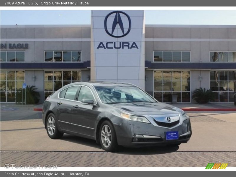 Grigio Gray Metallic / Taupe 2009 Acura TL 3.5