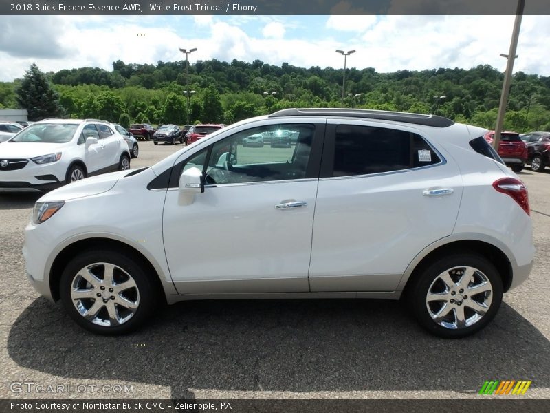 White Frost Tricoat / Ebony 2018 Buick Encore Essence AWD