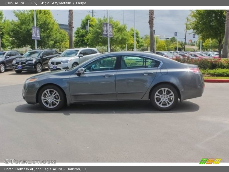 Grigio Gray Metallic / Taupe 2009 Acura TL 3.5