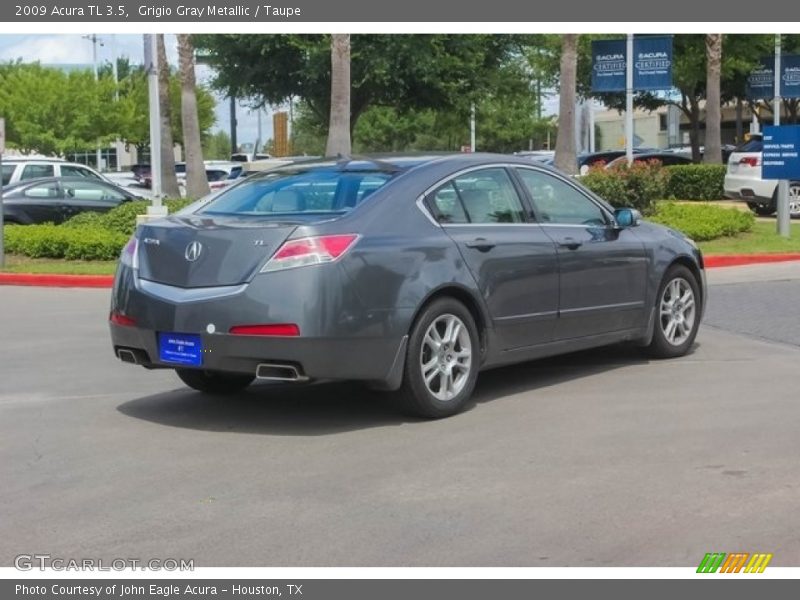 Grigio Gray Metallic / Taupe 2009 Acura TL 3.5