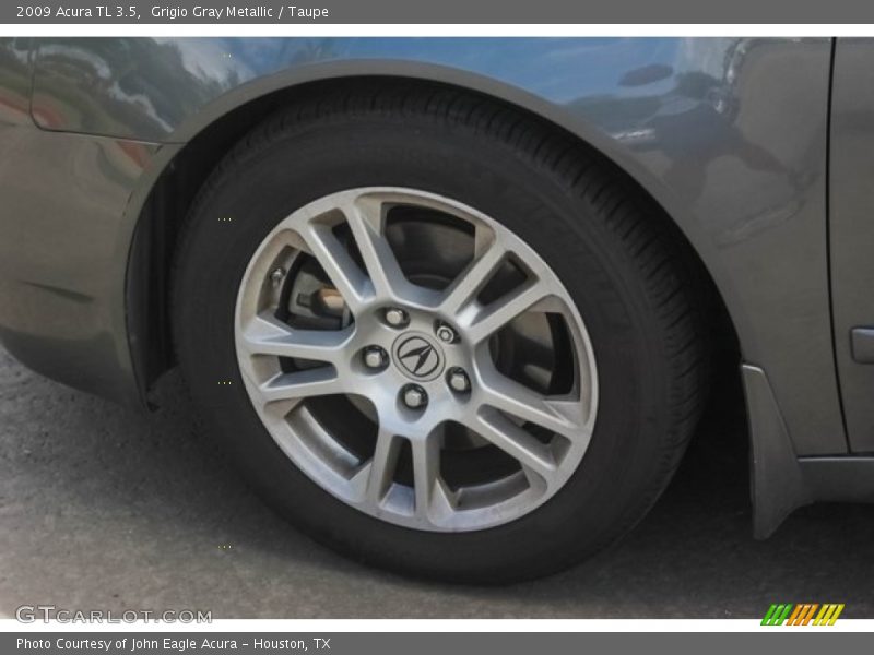 Grigio Gray Metallic / Taupe 2009 Acura TL 3.5