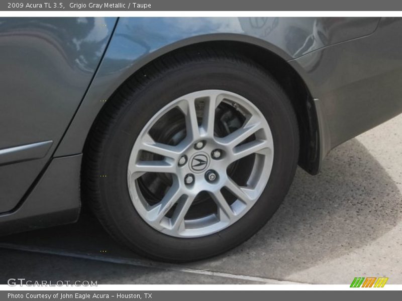 Grigio Gray Metallic / Taupe 2009 Acura TL 3.5