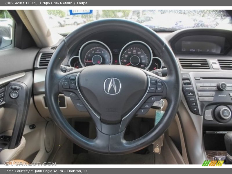 Grigio Gray Metallic / Taupe 2009 Acura TL 3.5