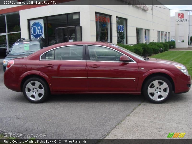 Berry Red / Tan 2007 Saturn Aura XE