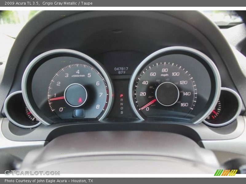Grigio Gray Metallic / Taupe 2009 Acura TL 3.5