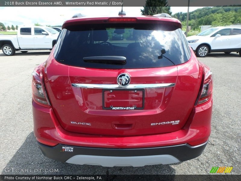 Winterberry Red Metallic / Ebony 2018 Buick Encore Essence AWD