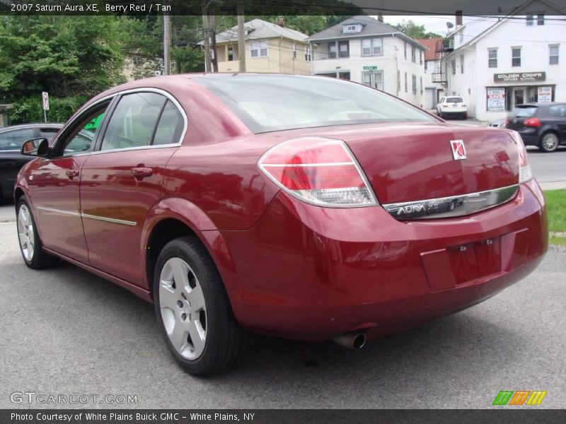 Berry Red / Tan 2007 Saturn Aura XE