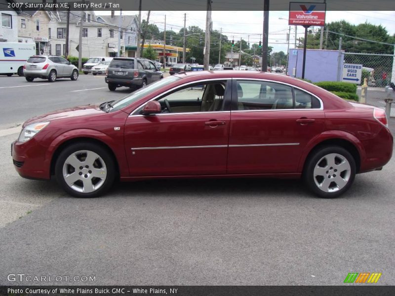 Berry Red / Tan 2007 Saturn Aura XE