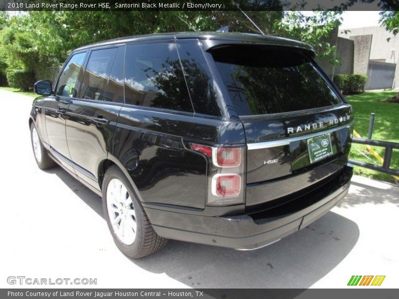 Santorini Black Metallic / Ebony/Ivory 2018 Land Rover Range Rover HSE