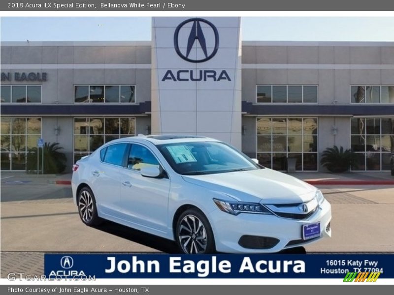 Bellanova White Pearl / Ebony 2018 Acura ILX Special Edition