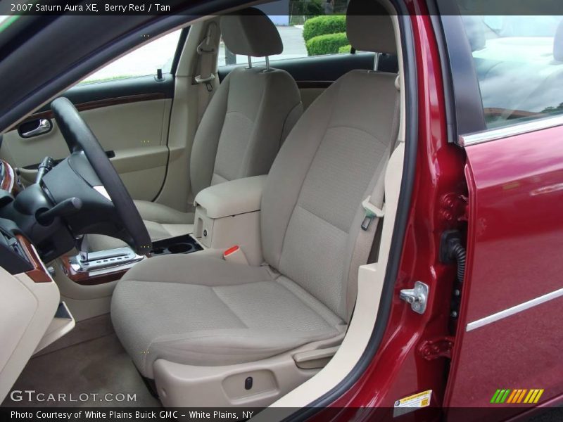Berry Red / Tan 2007 Saturn Aura XE