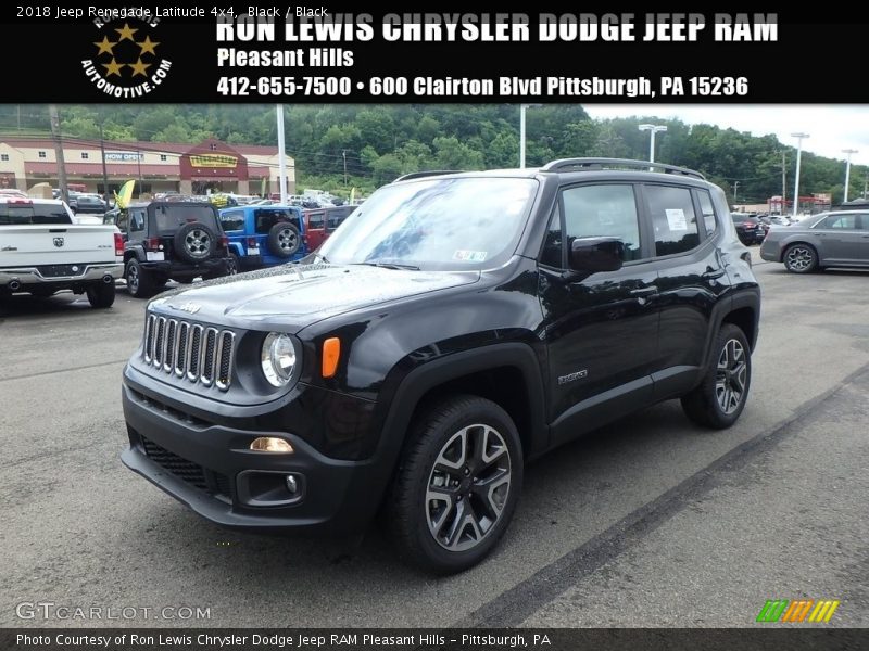 Black / Black 2018 Jeep Renegade Latitude 4x4