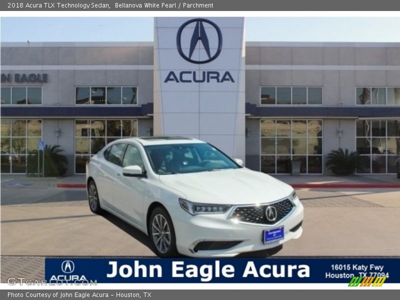 Bellanova White Pearl / Parchment 2018 Acura TLX Technology Sedan