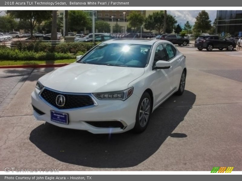 Bellanova White Pearl / Parchment 2018 Acura TLX Technology Sedan