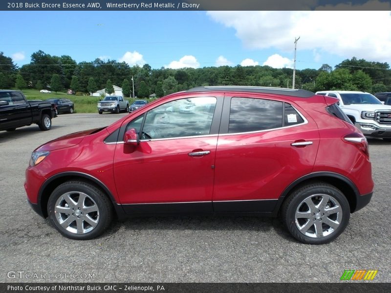 Winterberry Red Metallic / Ebony 2018 Buick Encore Essence AWD