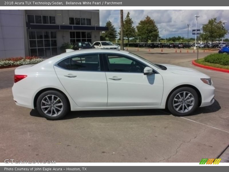 Bellanova White Pearl / Parchment 2018 Acura TLX Technology Sedan