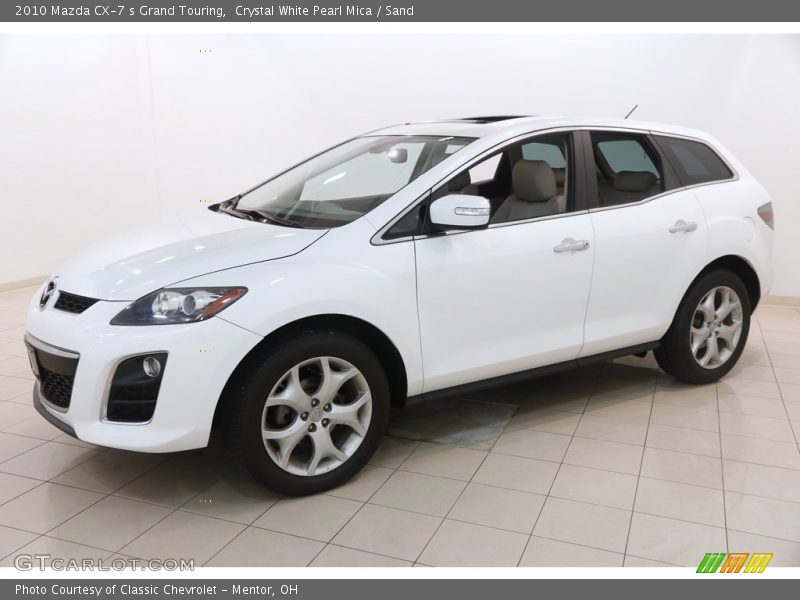 Crystal White Pearl Mica / Sand 2010 Mazda CX-7 s Grand Touring