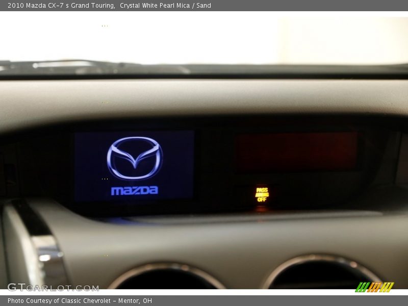 Crystal White Pearl Mica / Sand 2010 Mazda CX-7 s Grand Touring