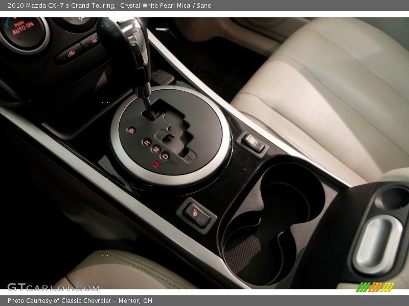 Crystal White Pearl Mica / Sand 2010 Mazda CX-7 s Grand Touring